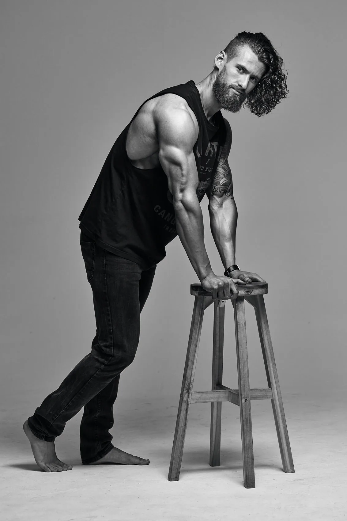 Fitness transformation client showing defined physique