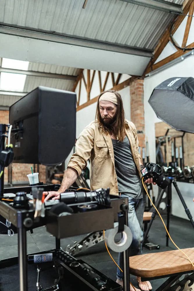 Christopher Bailey with his full studio production setup