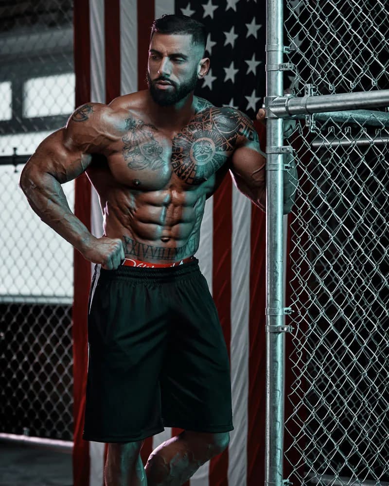 Professional gym photography with dramatic lighting on Watson equipment