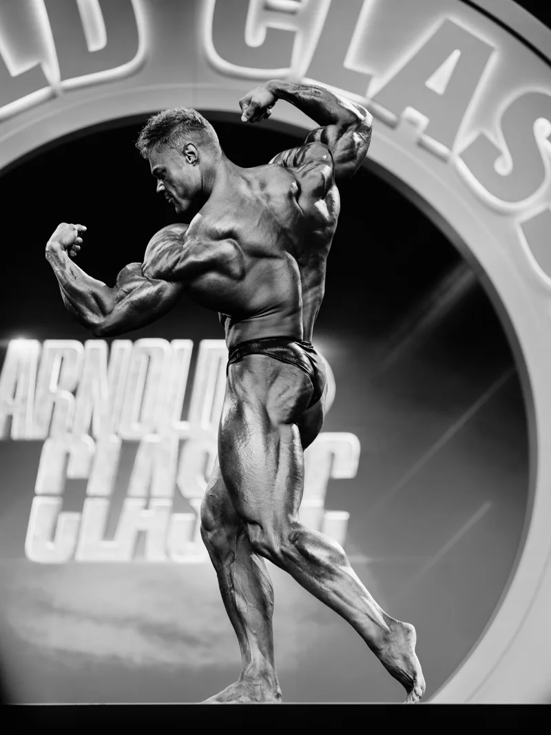 Arnold Schwarzenegger & Wesley Vissers - Arnold Classic UK 2024 (B&W)