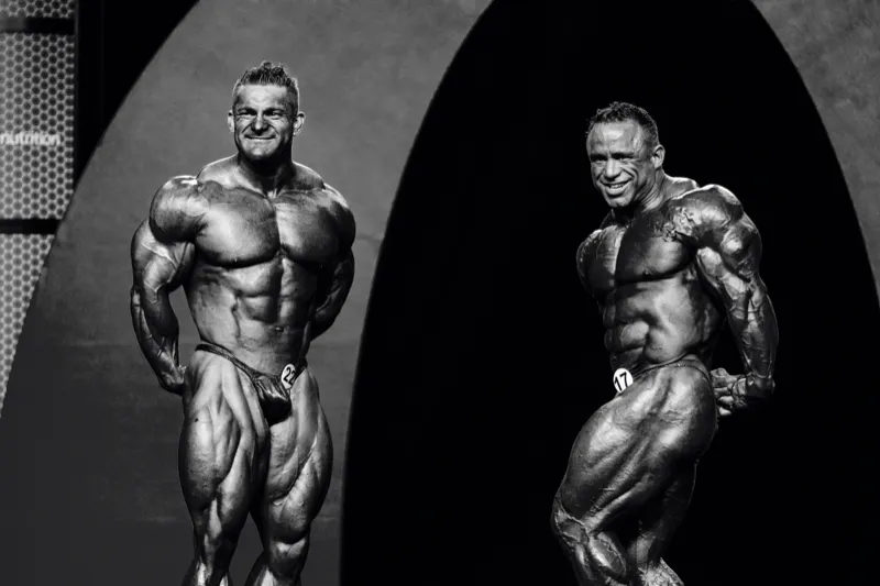 Flex Lewis & Jose Raymond - Mr. Olympia 2015 (B&W)