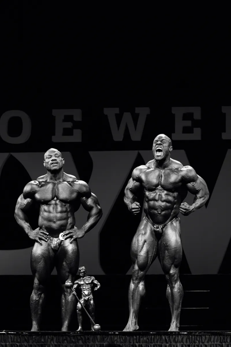 Phil Heath & Dexter Jackson - Mr. Olympia 2015 (B&W)