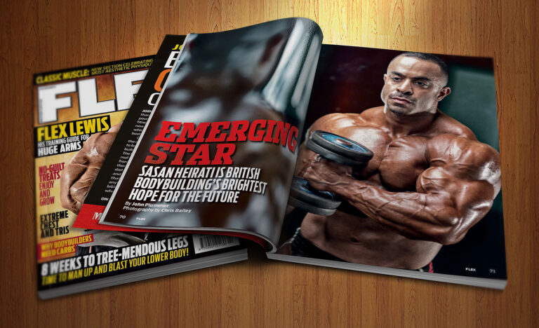 Sasan Heirati UKBFF - Flex Magazine Photoshoot